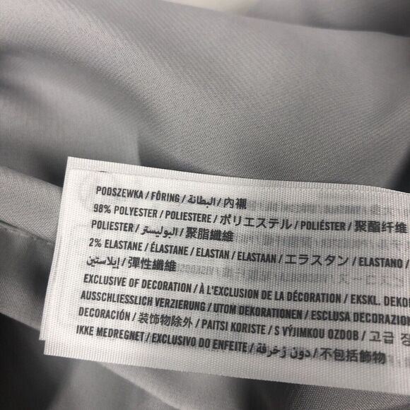 Abercrombie & Fitch Vest Womens Size Small Gray Pocket Front Lined Minimalist - Picture 10 of 13